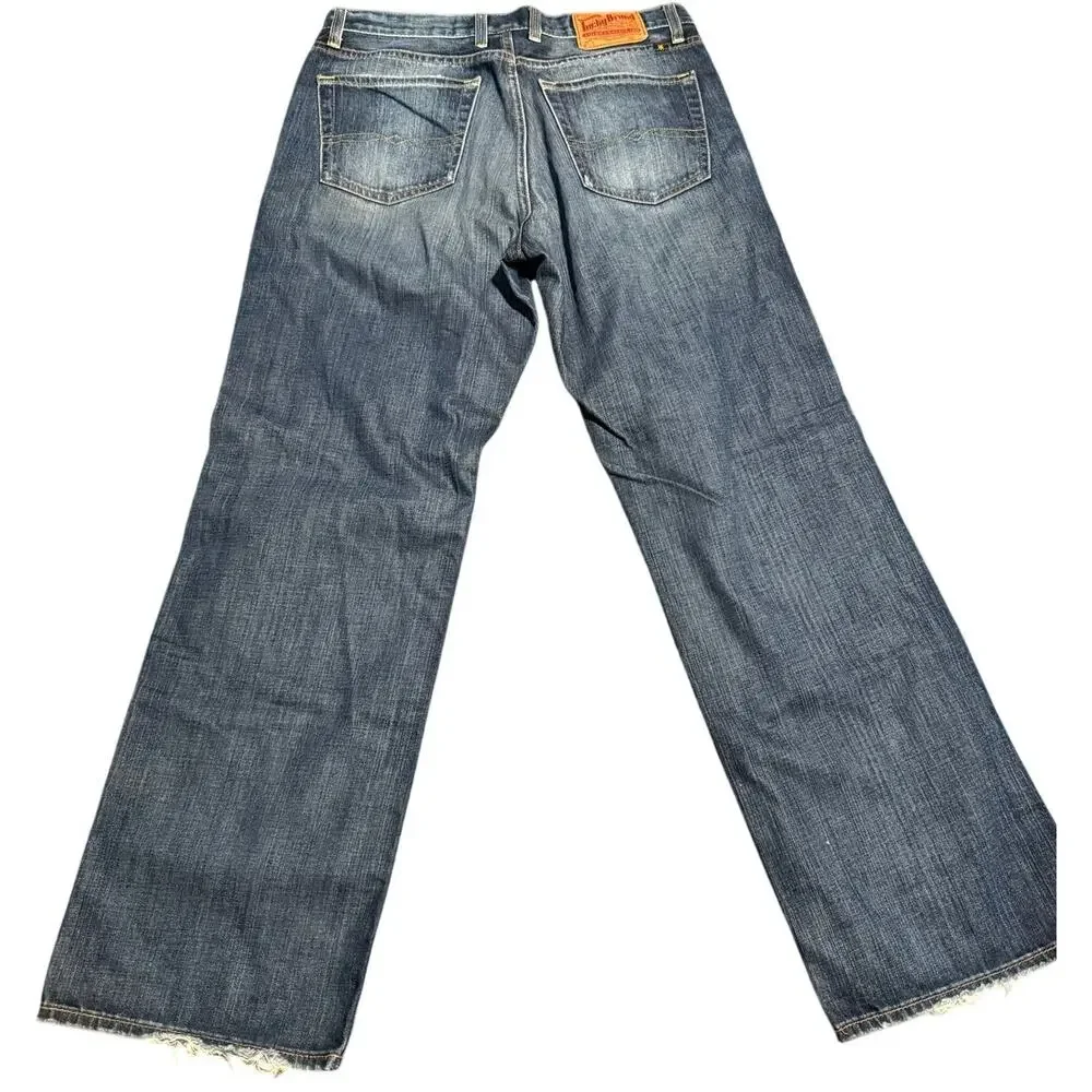 Lucky Brand 181 Relaxed Fit Straight, Ol Chevy Nova Wash, 100% Cotton, Men 32x30